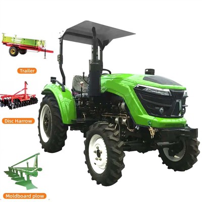 Trattore agricolo diesel Trattore a quattro ruote motrici a quattro ruote mot...