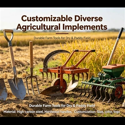 Diversi attrezzi agricoli personalizzabili Strumenti agricoli durevoli per ca...